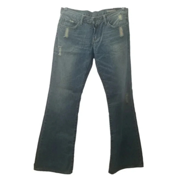Vintage Chip & Pepper 90's Embroidered "Road To  Nirvana" Flare Jeans 31 - Picture 1 of 12